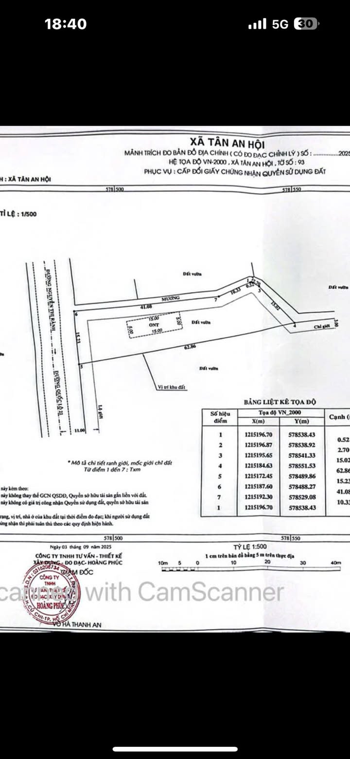 Đất nền Tân An Hội, Củ Chi 782m² giá 7 tỷ - Mặt tiền kinh doanh lý tưởng!