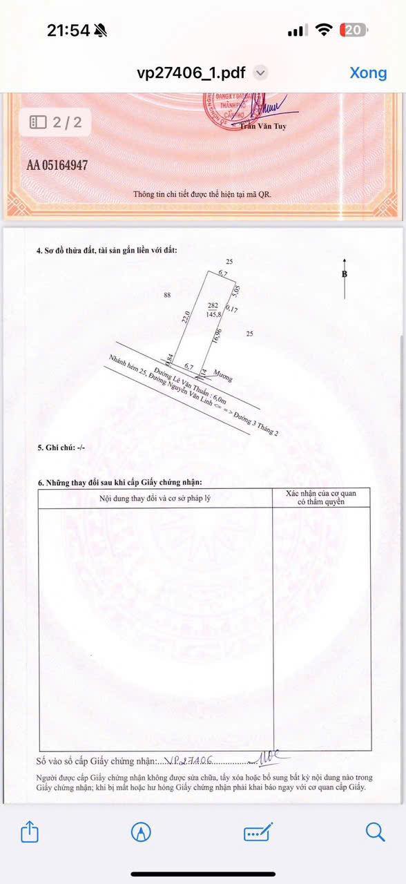 Bán FrontHouse Hẻm 132 Đường Lê Văn Thuấn, Quận Ninh Kiều, 147m² - Khu vực kinh doanh sầm uất!