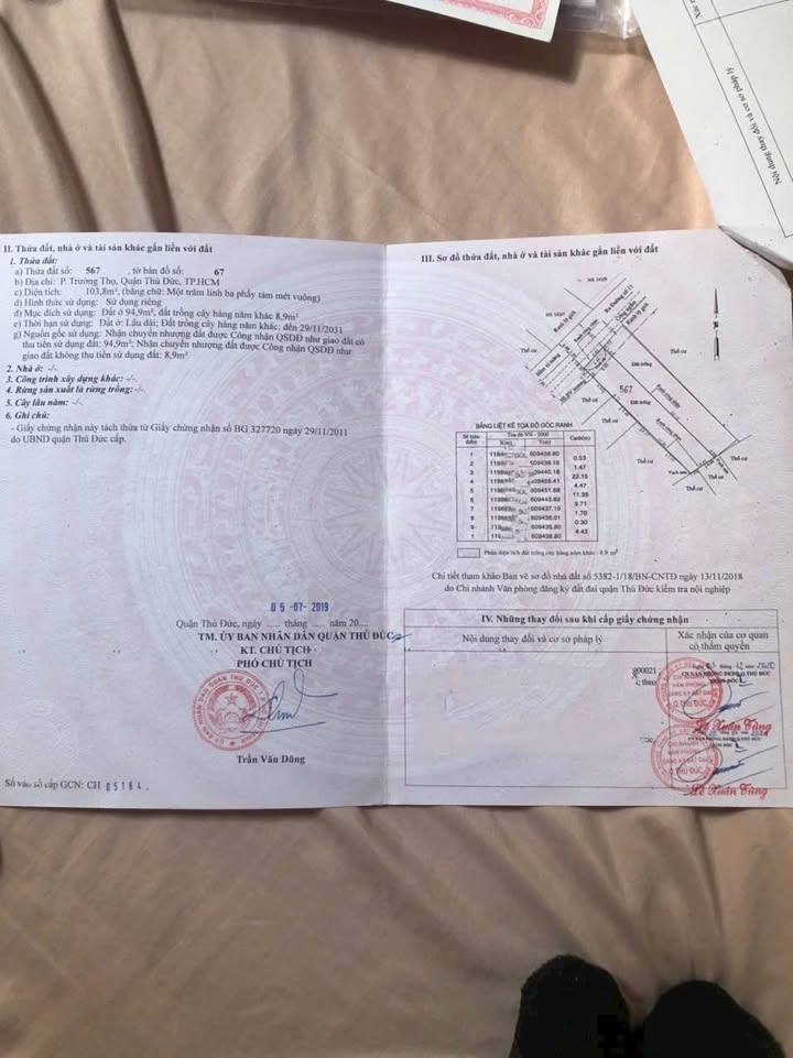 Đất nền 103m² đường 11, Trường Thọ - Giá 6.7 tỷ, cơ hội đầu tư hấp dẫn!