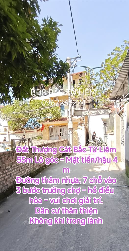 Đất Thượng Cát, Bắc Từ Liêm 55m² giá thỏa thuận - Lô góc lý tưởng ô tô vào tận nhà!