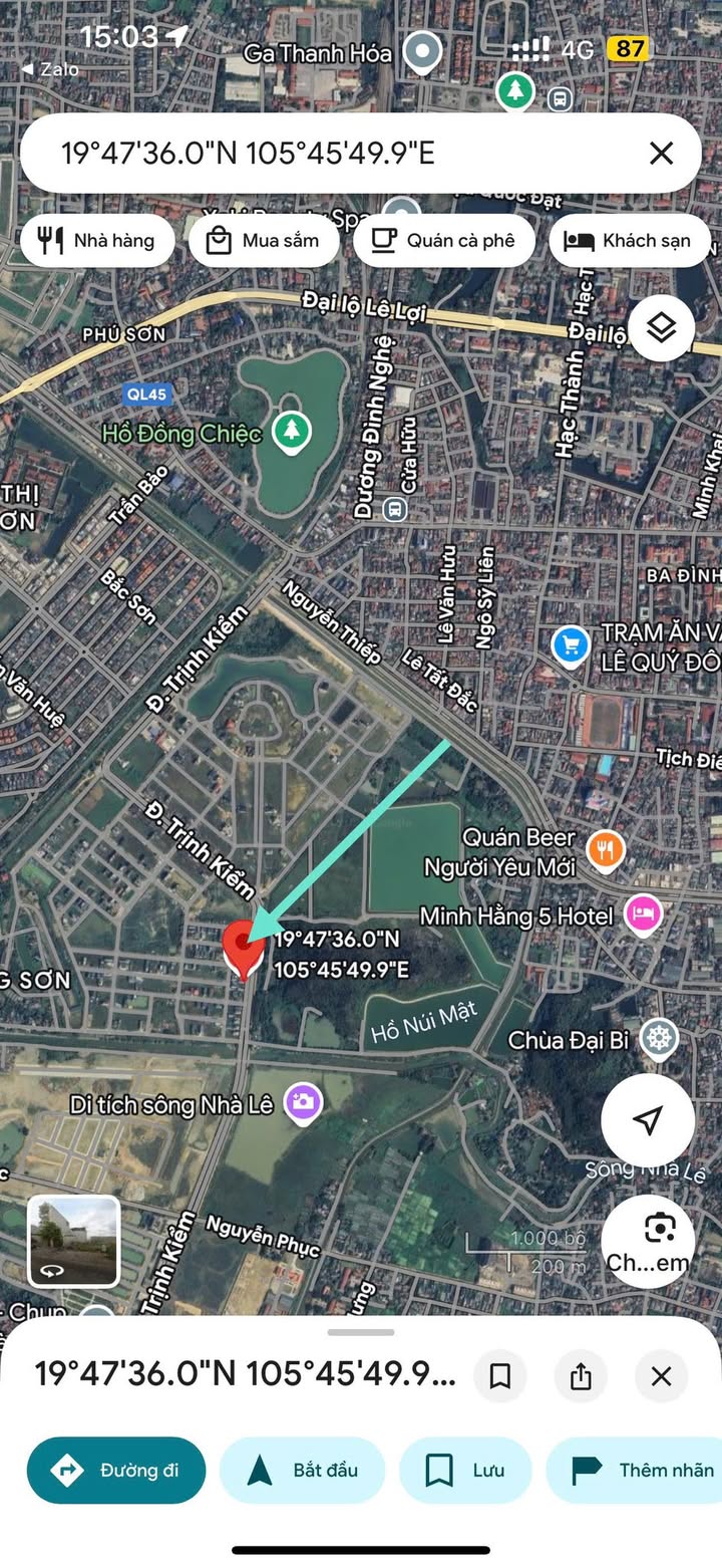 Đất nền mặt tiền đường Trịnh Kiểm, Thanh Hóa 78,75m² - Cơ hội đầu tư tuyệt vời!