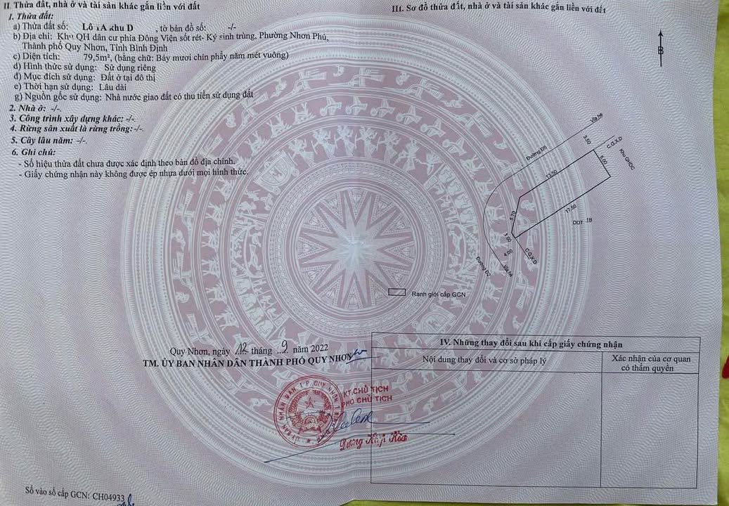 Đất nền mặt tiền kinh doanh Nhơn Phú 80m² giá 2.85 tỷ - Đầu tư sinh lời ngay!