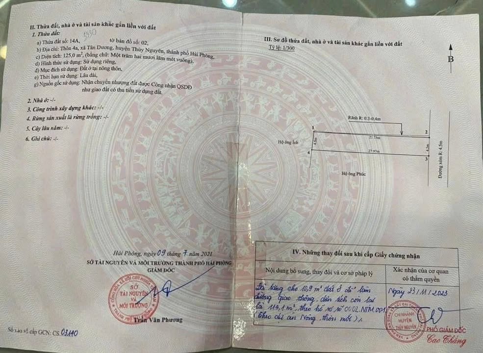 Đất nền mặt đường TDP 4A Tân Dương 114m² giá 5 tỷ - Vị trí đắc địa gần trung tâm!