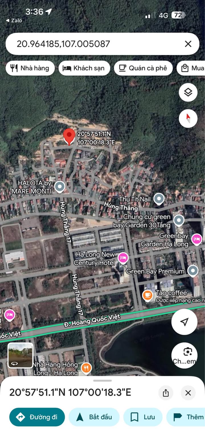 Đất ô góc 2 mặt tiền Hùng Thắng 1000m² - Vị trí đắc địa, phong thủy tốt!