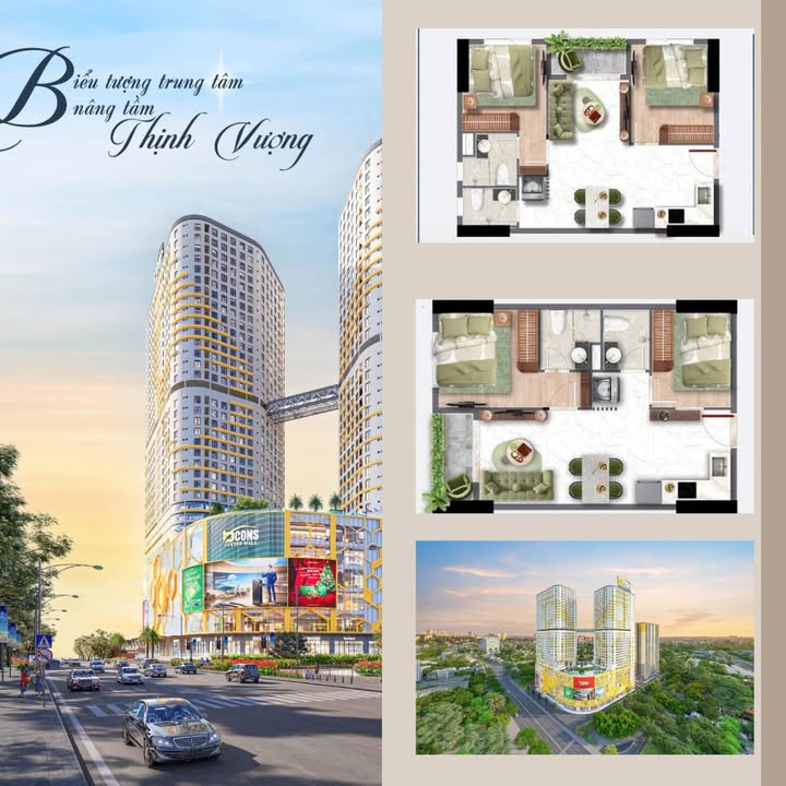 Căn hộ Bcons Center City Dĩ An 64m² - Giá tốt nhất khu vực, pháp lý rõ ràng!