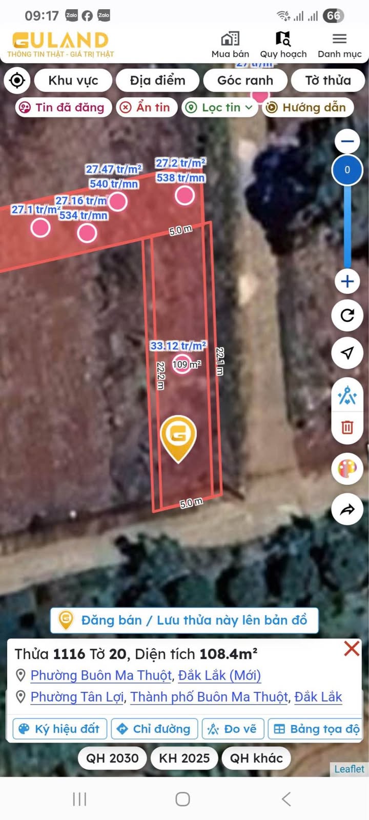 Đất 2 mặt tiền Nguyễn Huệ, Tân Lợi 110m² giá 3.5 tỷ - Cơ hội đầu tư hiếm có!