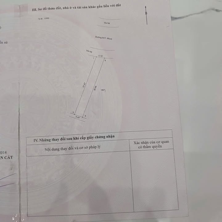 Đất nền 392m² đường N17, Bến Cát - Giá chỉ 3.9 tỷ - Cơ hội đầu tư lý tưởng!