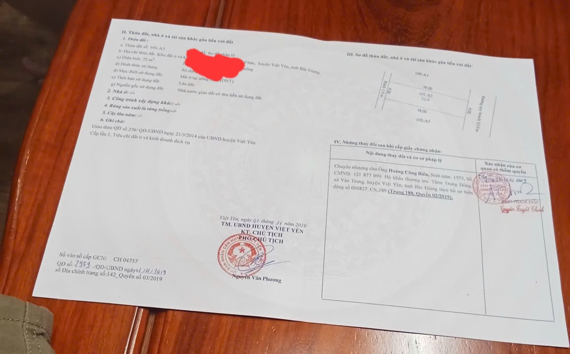 Đất nền Quang Châu, Việt Yên 72m² giá 3.6 tỷ - Chính chủ bán gấp!