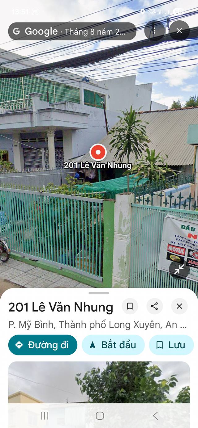 Nhà mặt tiền đường Lê Văn Nhung, Mỹ Bình, Long Xuyên 242m² - Kinh doanh thuận lợi!