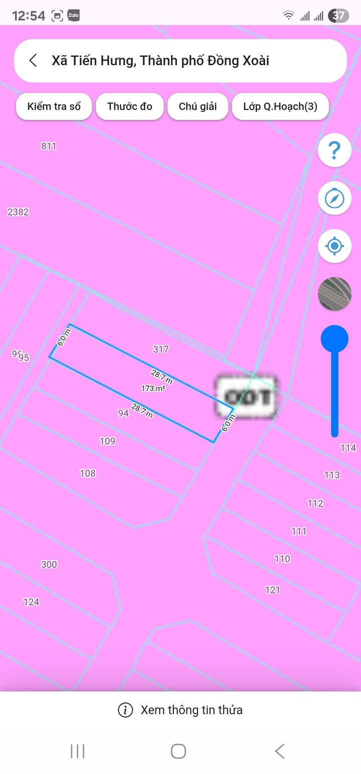 Đất thổ cư 172m² tại khu phố 3, Tiến Hưng, Bình Phước - Giá tốt, sổ hồng chính chủ!