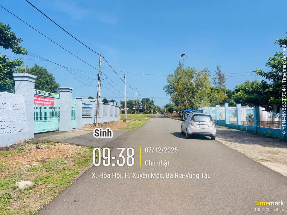 Đất thổ cư Hòa Hội Xuyên Mộc 135m² giá 550 triệu - Mặt tiền đường nhựa rộng rãi!