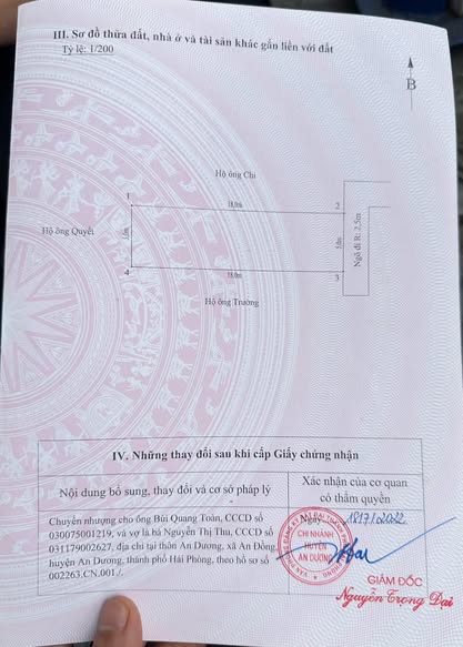 Đất nền Tổ 6 Thị Trấn An Dương 90m² giá 1.85 tỷ - Vị trí đẹp, giao thông thuận lợi!