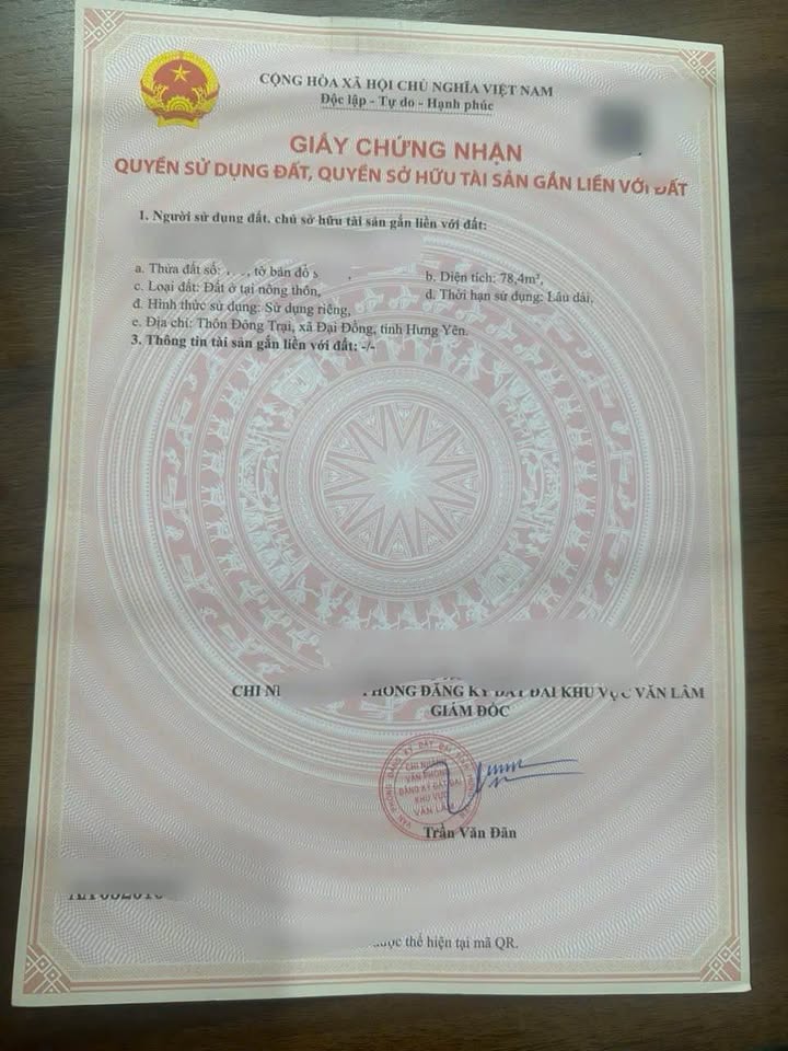 Đất thổ cư Đại Đồng Văn Lâm 78,4m² giá 2,6 tỷ - Đường ô tô tránh nhau thoải mái!