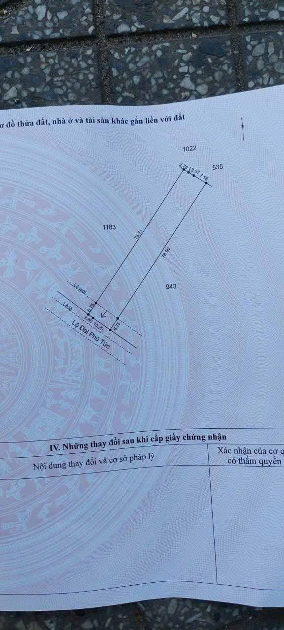 Bán đất nền mặt tiền Lộ đal Phú Tức, xã Phú Mỹ, 1105m² - Đầu tư sinh lời lý tưởng!