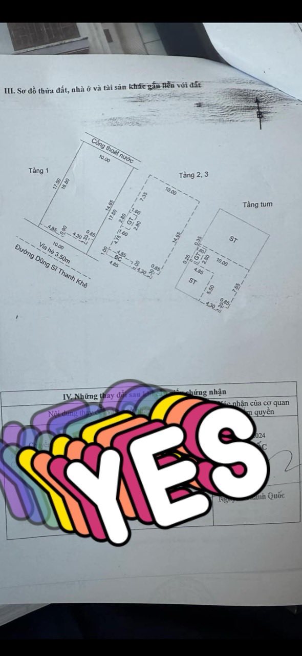 Nhà 4 tầng đường Dũng Sỹ Thanh Khê 175m² giá 1x tỷ - Cách biển chỉ 150m!