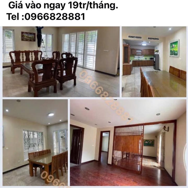 Biệt thự cho thuê KĐT Sunny Garden Quốc Oai 300m² giá 19 triệu - Nhà đẹp sẵn ở!