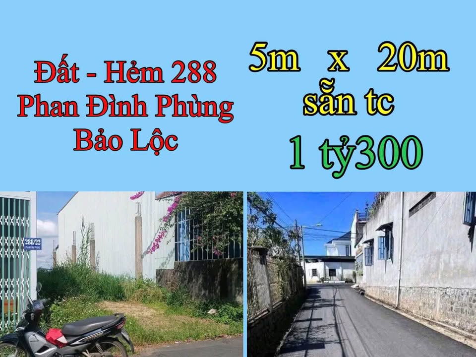 Đất nền Bảo Lộc 100m² giá 1.3 tỷ - Sổ đỏ chính chủ, xây dựng tự do!