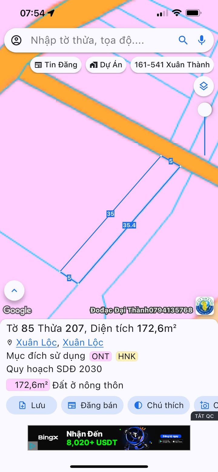 Đất thổ cư Xuân Thọ 175m² giá 400 triệu - Sổ đỏ chính chủ, vị trí thuận lợi!