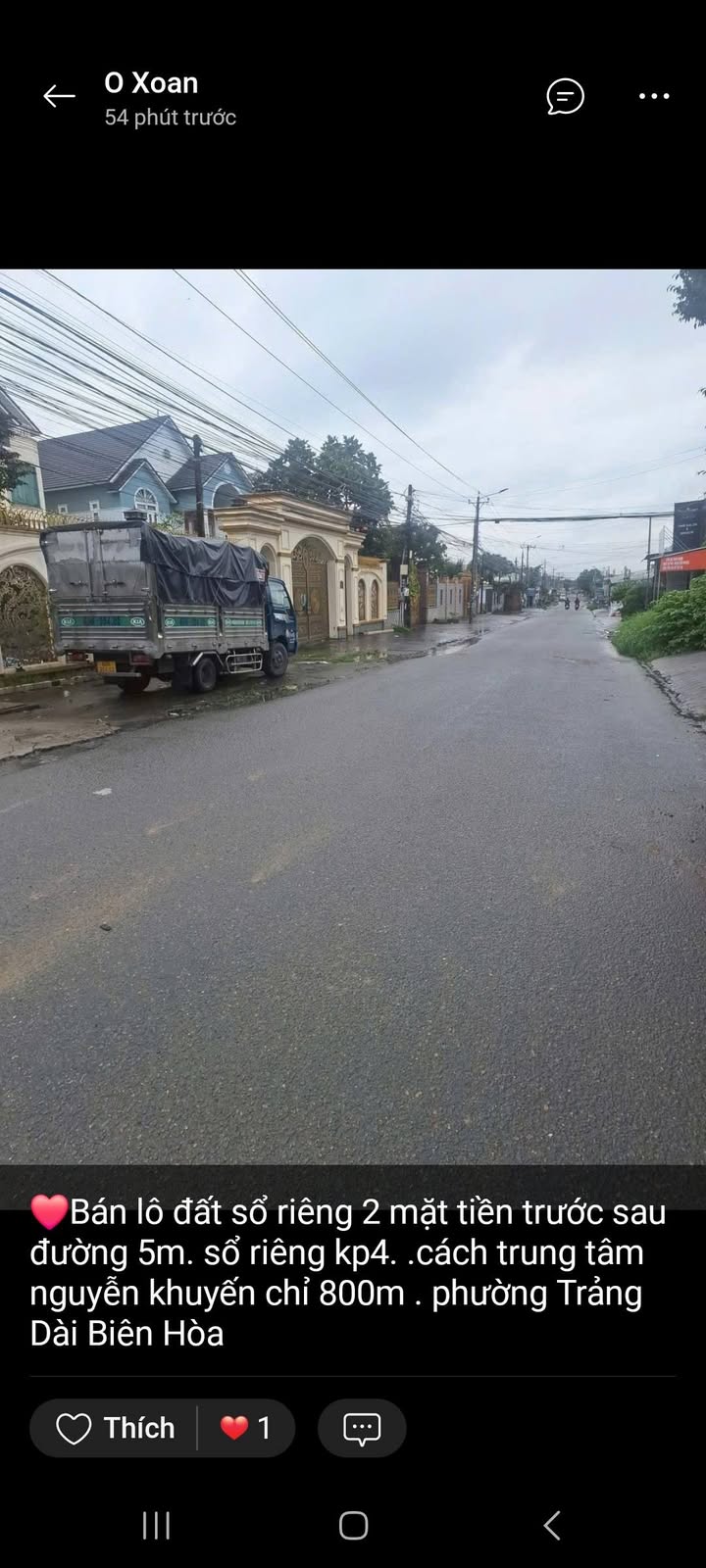 Đất sổ riêng 2 mặt tiền Trảng Dài Biên Hòa 145m² giá 1.85 tỷ - Đầu tư sinh lời ngay!