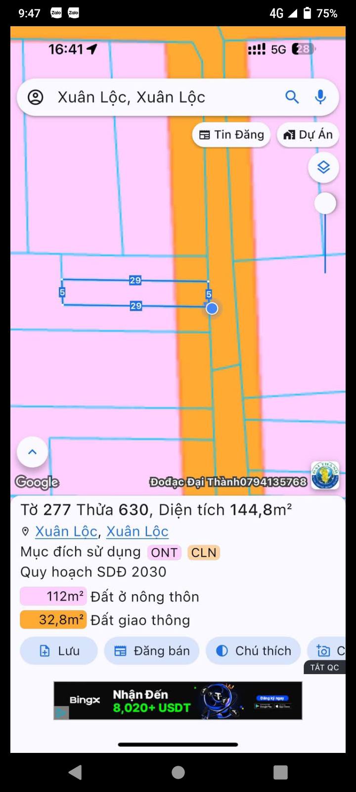 Đất thổ cư Xuân Hiệp, Xuân Lộc 145m² giá 850 triệu - Cơ hội đầu tư hấp dẫn!