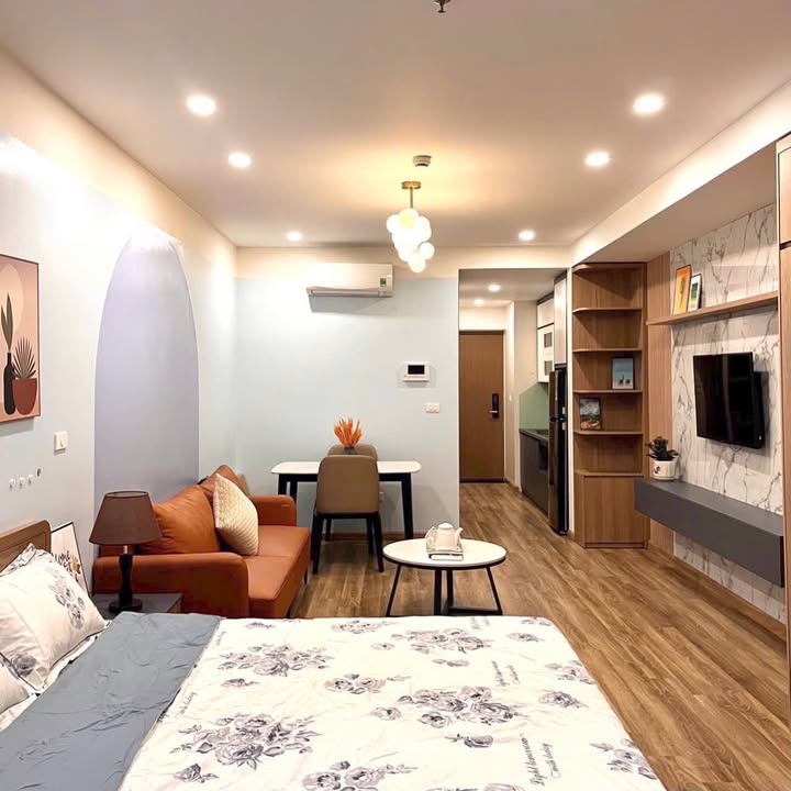 Căn hộ City Light Vĩnh Yên 42m² giá 9 triệu - Full nội thất, chỉ việc vào ở!