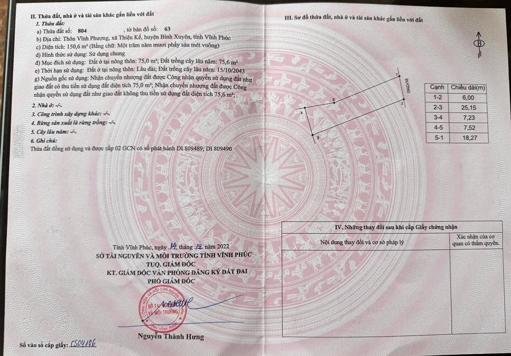 Đất kinh doanh phòng trọ Thiện Kế, Bình Xuyên 152m² giá chỉ 2 tỷ - Cơ hội đầu tư hấp dẫn!