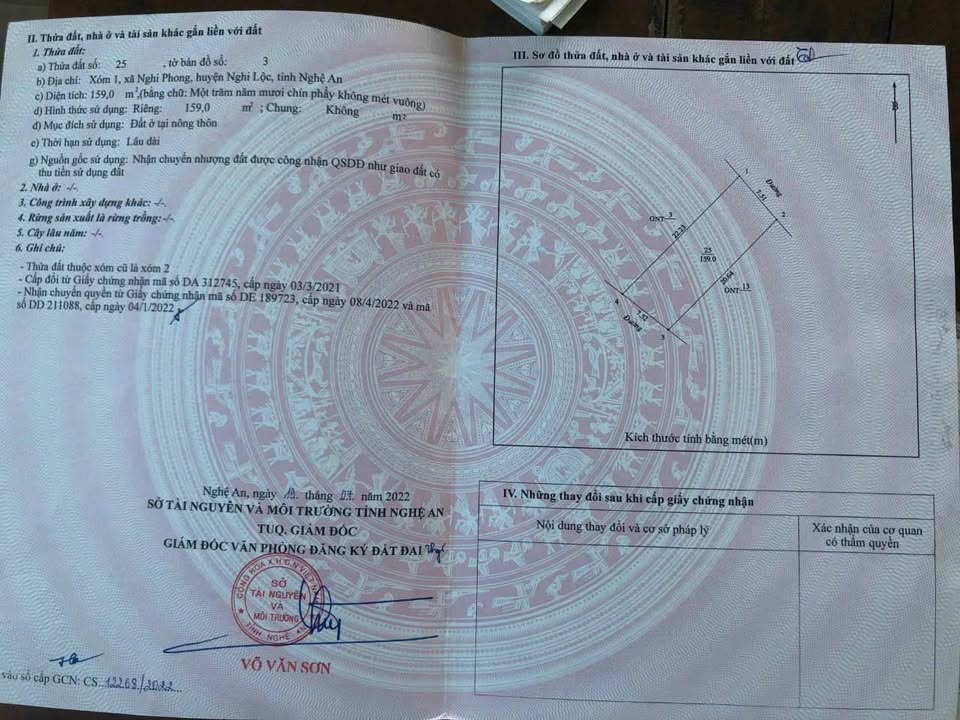 Đất Nền Nghi Phong 159m² giá 1.8 tỷ - Sổ đỏ chính chủ, giao dịch ngay!