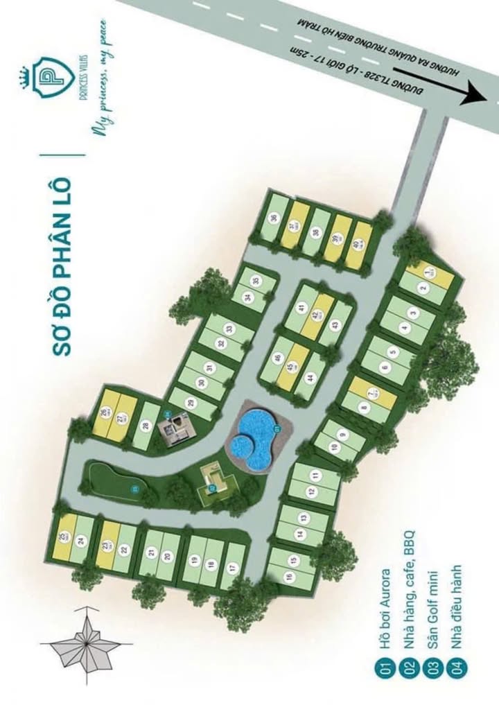 Đất nền lô góc Khu Princess Hồ Tràm 157m² giá 3.1 tỷ - Cách biển chỉ 800m!