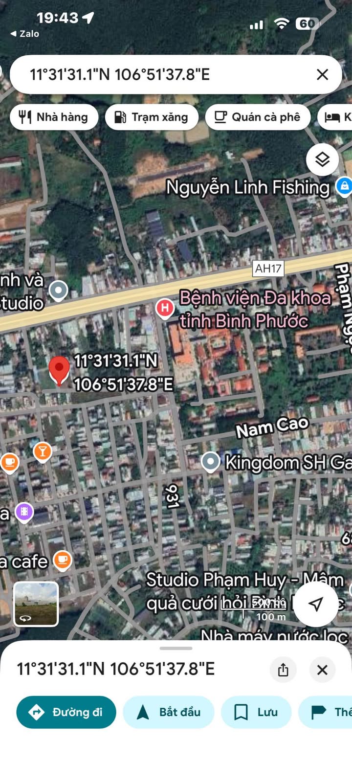 Đất nền Tiến Thành Đồng Xoài 110m² giá 800 triệu - Vị trí gần bệnh viện