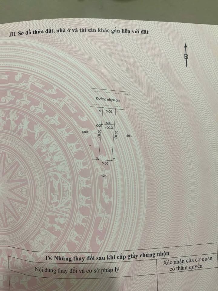 Đất thổ cư Hòa Lợi Bến Cát 100,3m² giá 1,5 tỷ - Cơ hội đầu tư hấp dẫn!