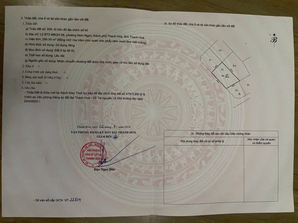 Đất biệt thự Nam Ngạn, Thanh Hóa 300m² chỉ 3 tỷ - Sổ đỏ chính chủ!