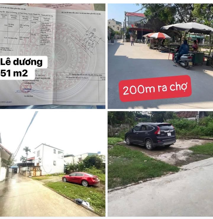 Đất nền lô góc đường Lê Dương, Tam Hưng 51m² giá 4 tỷ - Cơ hội đầu tư hiếm có!