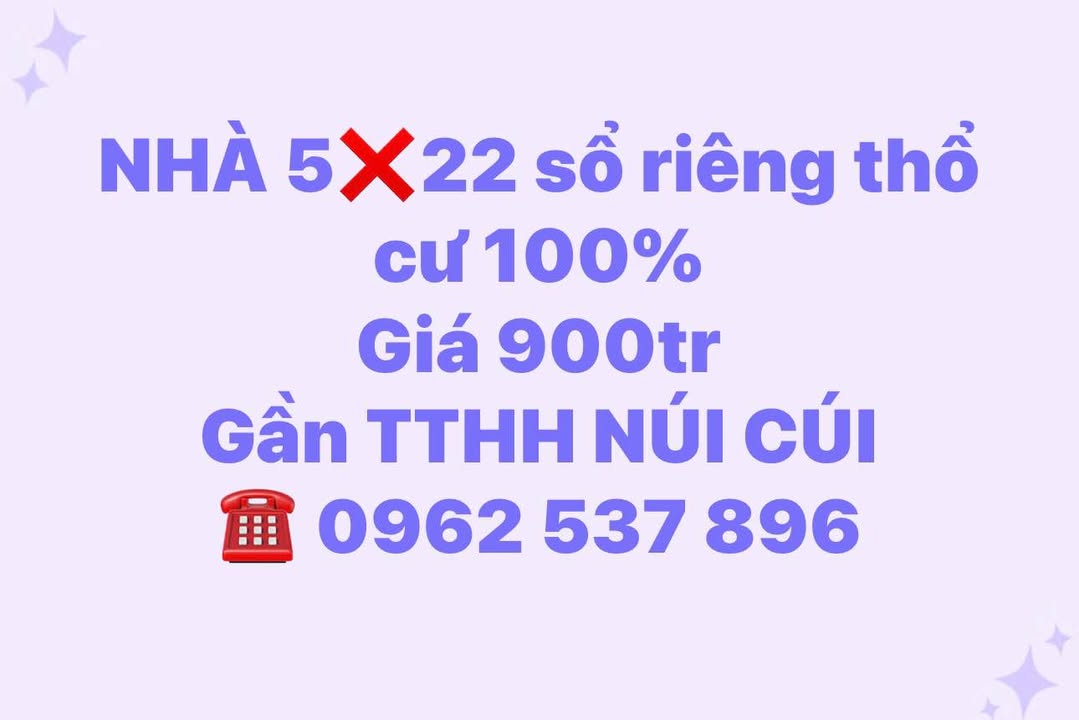 Nhà riêng Thống Nhất, Đồng Nai 110m² giá 900 triệu - Sổ đỏ chính chủ, thổ cư 100%!