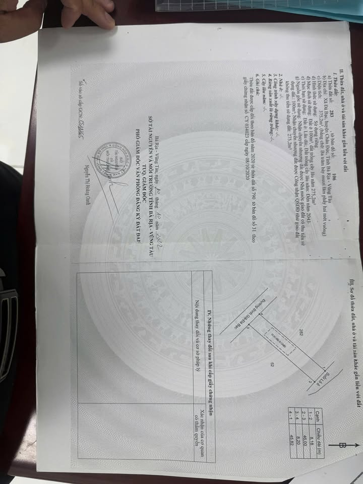 Đất nền mặt tiền Bình Giã, Nghĩa Thành 675m² giá 2.7 tỷ - Cơ hội đầu tư sinh lời!