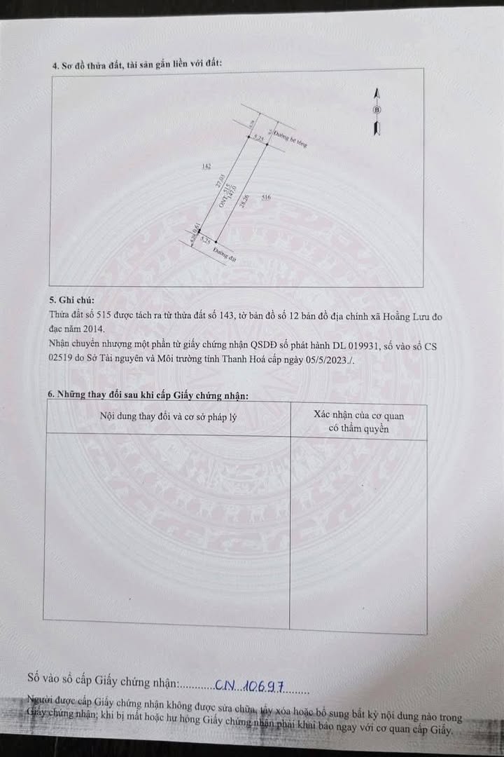 Đất thổ cư thôn Phượng Khê, Hoằng Lưu 147m² giá 700 triệu - Đầu tư sinh lời ngay!