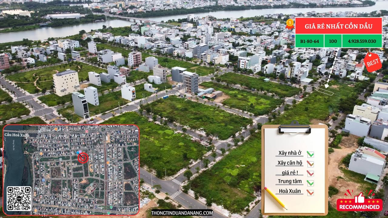 Đất nền Cồn Dầu 100m² giá 4.9 tỷ - Cơ hội đầu tư tuyệt vời!