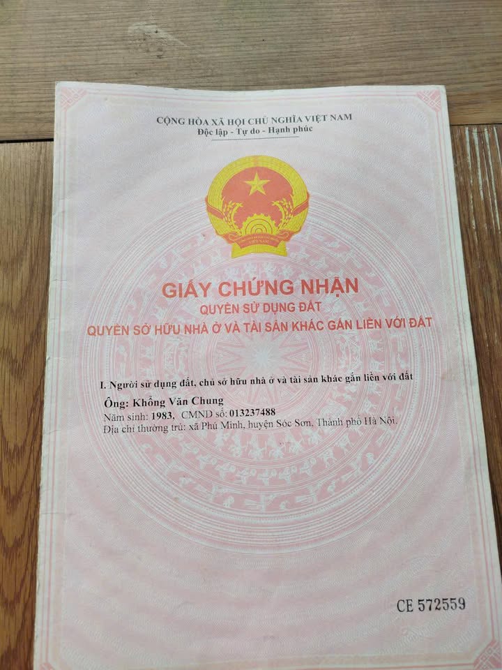 Đất thổ cư Phú Minh Sóc Sơn 57m² - Giá thỏa thuận hấp dẫn!