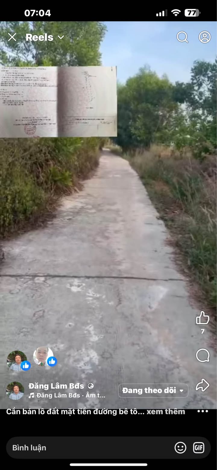 Lô đất mặt tiền đường bê tông Đồng Tiến 900m² giá 400 triệu - Cơ hội đầu tư tuyệt vời!