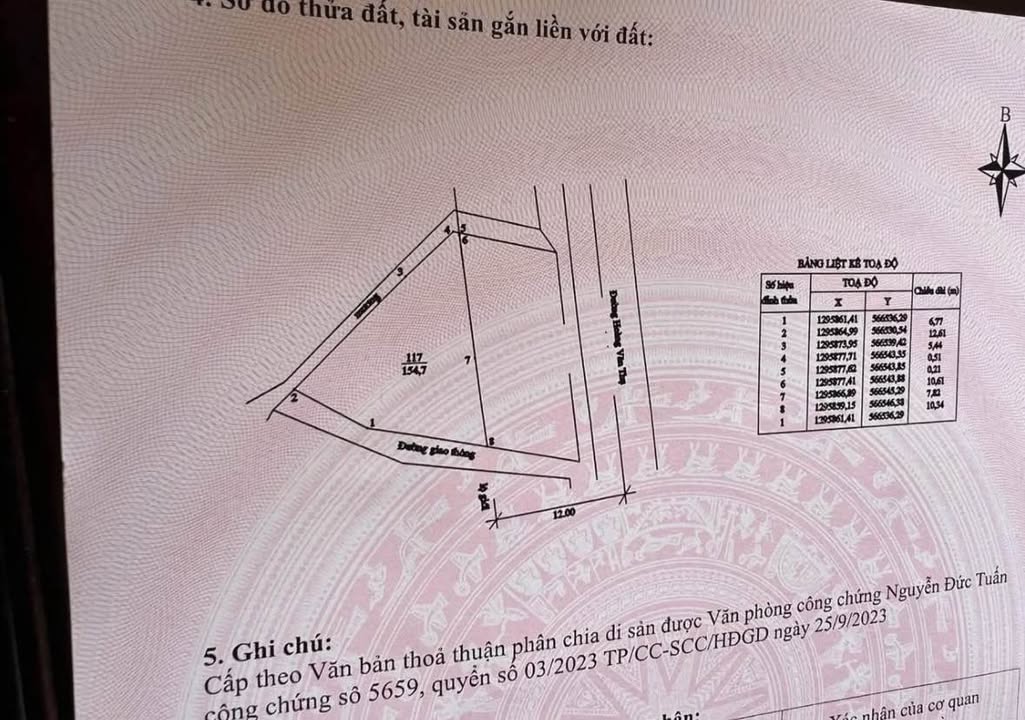 Đất mặt tiền Hoàng Văn Thụ Đức Trọng 154m² giá 6 tỷ - Cơ hội hiếm có!