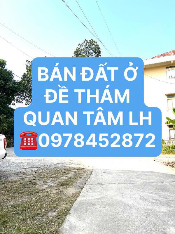 Đất nền Đề Thám 143m² giá 1 tỷ - Sổ đỏ chính chủ, khu dân cư đông đúc!