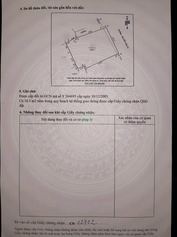 Bán lô đất FrontHouse 165m² mặt đường Nguyễn Văn Cừ, Vinh - Đầu tư sinh lời ngay!