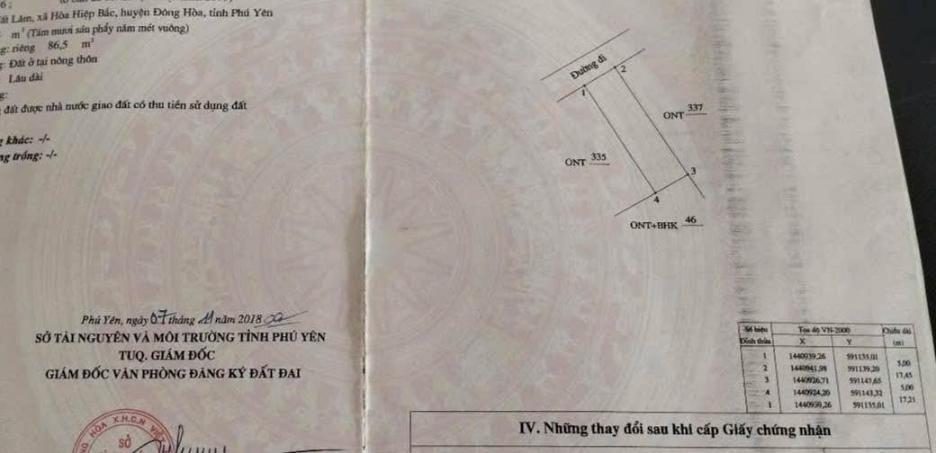 Đất ở Uất Lâm, Hòa Hiệp Bắc 87.5m² giá 700 triệu - Không ngập lụt!