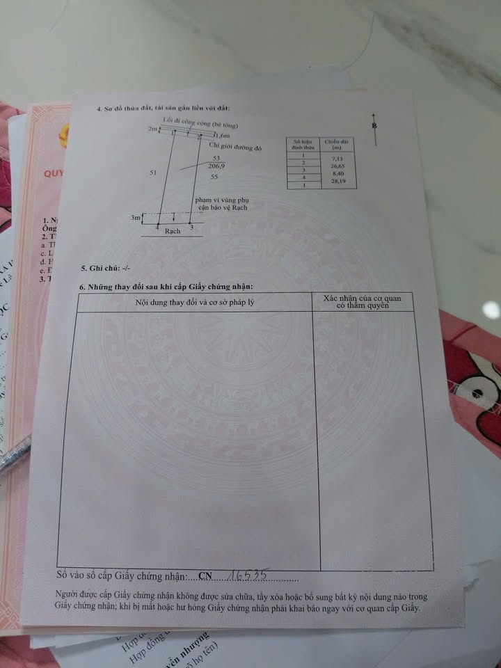 Đất thổ cư Phước Vĩnh Tây 206m² giá 1.339 tỷ - Phong thủy tốt, xây nhà lý tưởng!