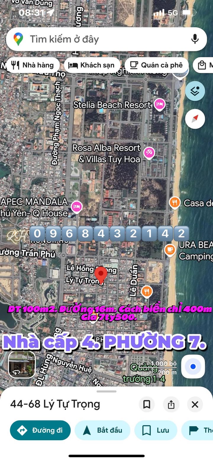 Nhà phố 100m² tại phường 7, Tuy Hòa chỉ 7.5 tỷ - Cách biển 400m!