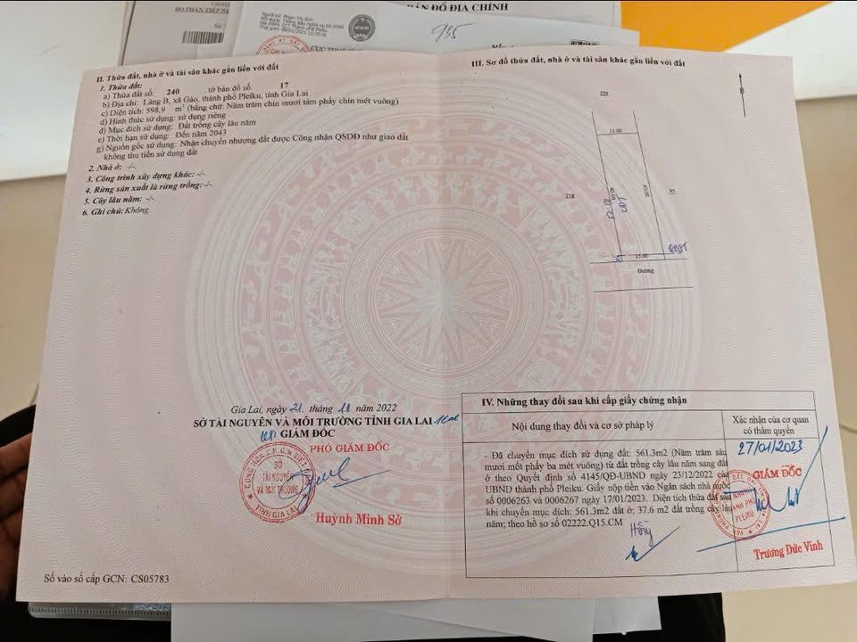 Đất nền thổ cư Làng B, Xã Gào, 6000m² - Đường đất rộng 8m, gần đường HCM