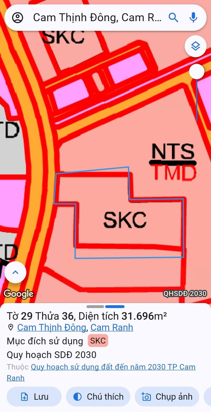 Đất SKC 31.696m² Cam Thịnh Đông Cam Ranh - Pháp lý rõ ràng, sẵn sàng xây dựng!