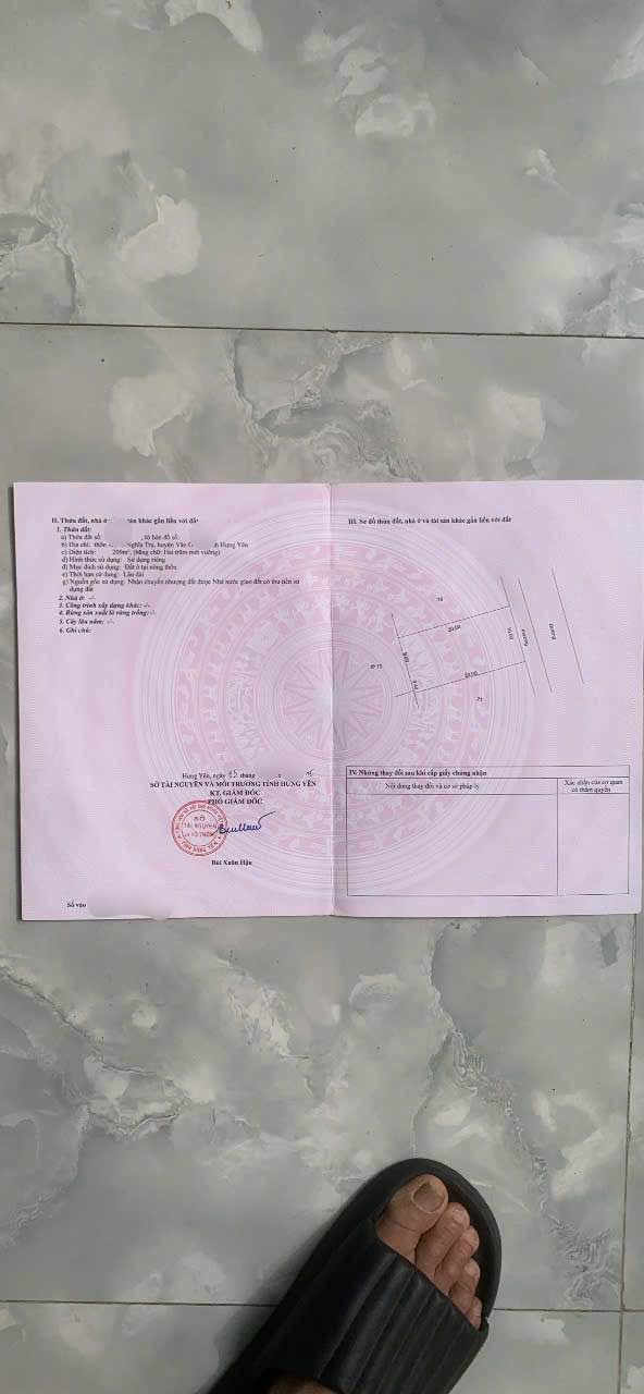 Đất thổ cư 200m² Nghĩa Trụ, Văn Giang 1 tỷ - Vị trí đẹp, đầu tư sinh lời!