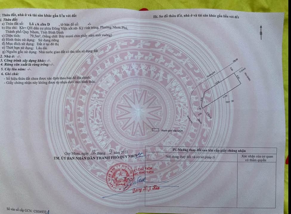 Đất lô góc Nhơn Phú, Quy Nhơn 79.5m² giá 2.85 tỷ - Vị trí đẹp, giao thông thuận lợi!