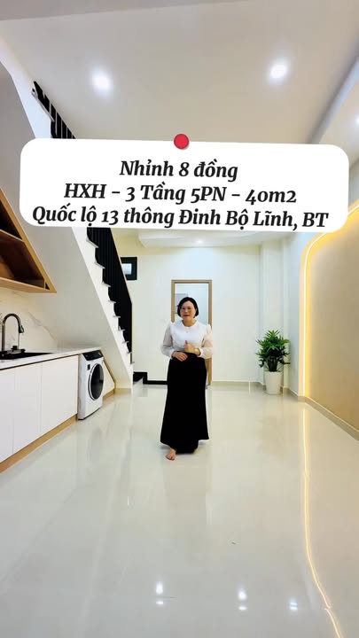 Nhà đẹp 3 tầng Hẻm ô tô P26 Bình Thạnh 40m² giá 8.68 tỷ - Full nội thất sang trọng!