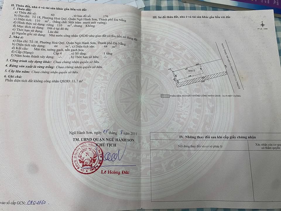 Nhà mặt tiền Khái Tây 2 Đà Nẵng 110m² giá 4.3 tỷ - Cơ hội đầu tư tốt!